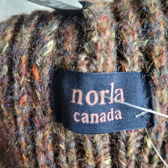 Norla Canada Alpaca, Wool Brown Toque - Picture 4 of 6